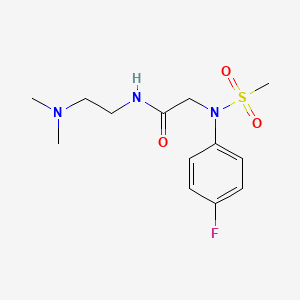 molecular formula C13H20FN3O3S B4640833 N~1~-[2-(dimethylamino)ethyl]-N~2~-(4-fluorophenyl)-N~2~-(methylsulfonyl)glycinamide 