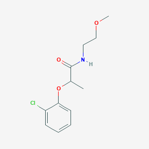 molecular formula C12H16ClNO3 B4640848 2-(2-chlorophenoxy)-N-(2-methoxyethyl)propanamide 