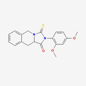 molecular formula C19H18N2O3S B4640892 2-(2,4-dimethoxyphenyl)-3-thioxo-2,3,10,10a-tetrahydroimidazo[1,5-b]isoquinolin-1(5H)-one 