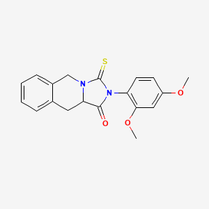 2-(2,4-dimethoxyphenyl)-3-thioxo-2,3,10,10a-tetrahydroimidazo[1,5-b]isoquinolin-1(5H)-one