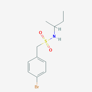 molecular formula C11H16BrNO2S B4640906 1-(4-bromophenyl)-N-(sec-butyl)methanesulfonamide 