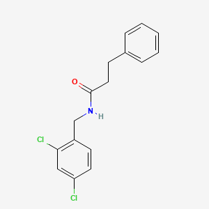 molecular formula C16H15Cl2NO B4640952 N-(2,4-dichlorobenzyl)-3-phenylpropanamide 