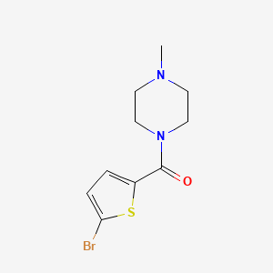 molecular formula C10H13BrN2OS B4641016 1-[(5-bromo-2-thienyl)carbonyl]-4-methylpiperazine 