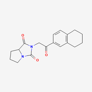 molecular formula C18H20N2O3 B4641061 2-[2-oxo-2-(5,6,7,8-tetrahydro-2-naphthalenyl)ethyl]tetrahydro-1H-pyrrolo[1,2-c]imidazole-1,3(2H)-dione 