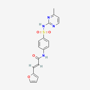 molecular formula C18H16N4O4S B4641104 3-(2-furyl)-N-(4-{[(4-methyl-2-pyrimidinyl)amino]sulfonyl}phenyl)acrylamide 