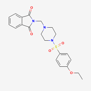 molecular formula C21H23N3O5S B4641134 2-({4-[(4-ethoxyphenyl)sulfonyl]-1-piperazinyl}methyl)-1H-isoindole-1,3(2H)-dione 