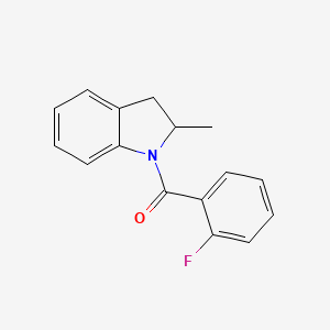 1-(2-fluorobenzoyl)-2-methylindoline