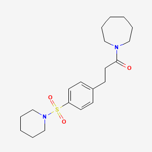 1-{3-[4-(1-piperidinylsulfonyl)phenyl]propanoyl}azepane