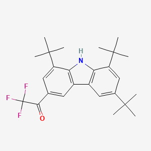 2,2,2-trifluoro-1-(1,6,8-tri-tert-butyl-9H-carbazol-3-yl)ethanone