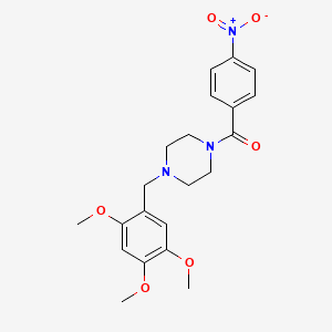 1-(4-nitrobenzoyl)-4-(2,4,5-trimethoxybenzyl)piperazine