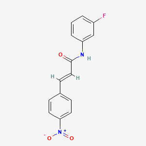 molecular formula C15H11FN2O3 B4641292 N-(3-fluorophenyl)-3-(4-nitrophenyl)acrylamide 