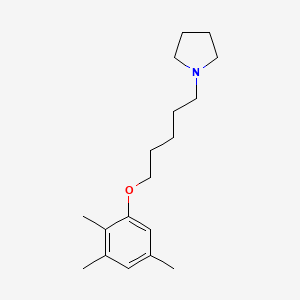 molecular formula C18H29NO B4641304 1-[5-(2,3,5-trimethylphenoxy)pentyl]pyrrolidine 