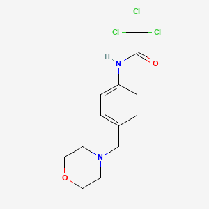 molecular formula C13H15Cl3N2O2 B4641307 2,2,2-trichloro-N-[4-(4-morpholinylmethyl)phenyl]acetamide 