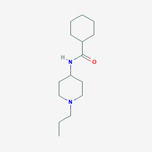 molecular formula C15H28N2O B4641311 N-(1-propyl-4-piperidinyl)cyclohexanecarboxamide 