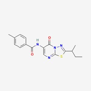 N-(2-sec-butyl-5-oxo-5H-[1,3,4]thiadiazolo[3,2-a]pyrimidin-6-yl)-4-methylbenzamide