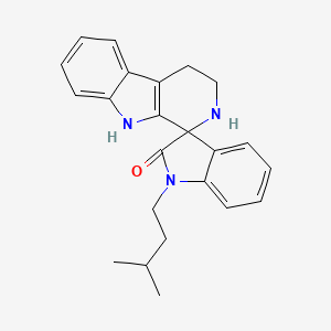 1'-(3-methylbutyl)-2,3,4,9-tetrahydrospiro[beta-carboline-1,3'-indol]-2'(1'H)-one