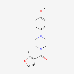 molecular formula C17H20N2O3 B4641362 1-(4-methoxyphenyl)-4-(2-methyl-3-furoyl)piperazine 