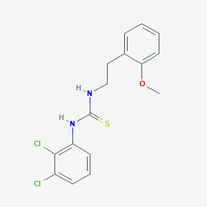 molecular formula C16H16Cl2N2OS B4641379 N-(2,3-dichlorophenyl)-N'-[2-(2-methoxyphenyl)ethyl]thiourea 