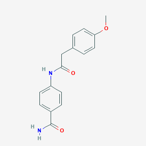 4-{[(4-Methoxyphenyl)acetyl]amino}benzamide