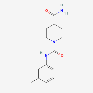molecular formula C14H19N3O2 B4641480 N~1~-(3-methylphenyl)-1,4-piperidinedicarboxamide 