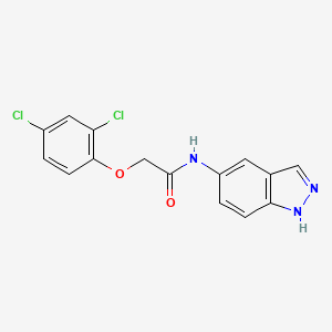 molecular formula C15H11Cl2N3O2 B4641488 2-(2,4-dichlorophenoxy)-N-1H-indazol-5-ylacetamide 