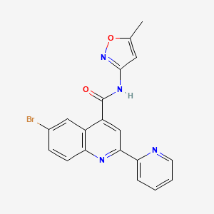 6-bromo-N-(5-methyl-3-isoxazolyl)-2-(2-pyridinyl)-4-quinolinecarboxamide