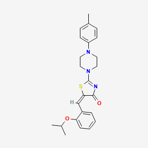 5-(2-isopropoxybenzylidene)-2-[4-(4-methylphenyl)-1-piperazinyl]-1,3-thiazol-4(5H)-one