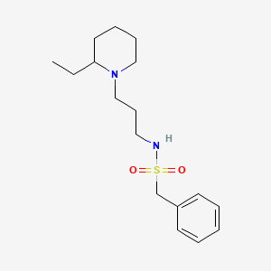 N-[3-(2-ethyl-1-piperidinyl)propyl]-1-phenylmethanesulfonamide