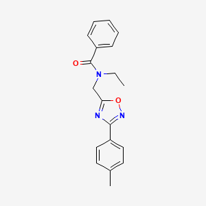 N-ethyl-N-{[3-(4-methylphenyl)-1,2,4-oxadiazol-5-yl]methyl}benzamide