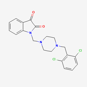 1-{[4-(2,6-dichlorobenzyl)-1-piperazinyl]methyl}-1H-indole-2,3-dione