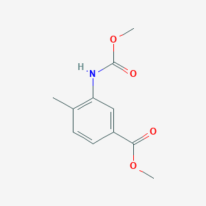 molecular formula C11H13NO4 B4641658 methyl 3-[(methoxycarbonyl)amino]-4-methylbenzoate 