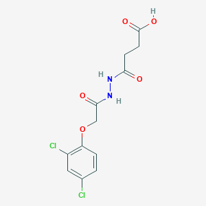molecular formula C12H12Cl2N2O5 B464167 4-{2-[(2,4-Dichlorophenoxy)acetyl]hydrazino}-4-oxobutanoic acid CAS No. 315671-37-5