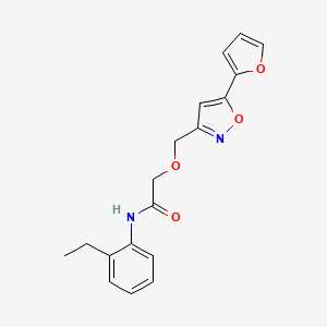 molecular formula C18H18N2O4 B4641701 N-(2-ethylphenyl)-2-{[5-(2-furyl)-3-isoxazolyl]methoxy}acetamide 