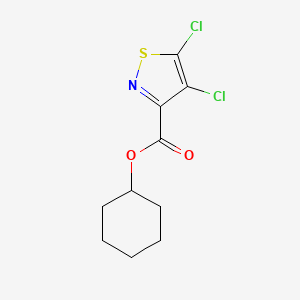 molecular formula C10H11Cl2NO2S B4641776 cyclohexyl 4,5-dichloro-3-isothiazolecarboxylate 