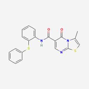 3-methyl-5-oxo-N-[2-(phenylthio)phenyl]-5H-[1,3]thiazolo[3,2-a]pyrimidine-6-carboxamide