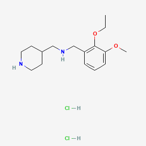 molecular formula C16H28Cl2N2O2 B4641804 (2-ethoxy-3-methoxybenzyl)(4-piperidinylmethyl)amine dihydrochloride 