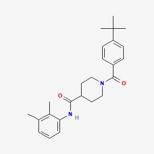 molecular formula C25H32N2O2 B4641871 1-(4-tert-butylbenzoyl)-N-(2,3-dimethylphenyl)-4-piperidinecarboxamide 