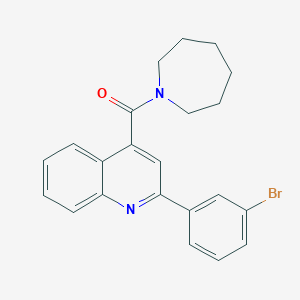 molecular formula C22H21BrN2O B4641872 4-(1-azepanylcarbonyl)-2-(3-bromophenyl)quinoline 