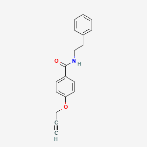 molecular formula C18H17NO2 B4641893 N-(2-phenylethyl)-4-(2-propyn-1-yloxy)benzamide 