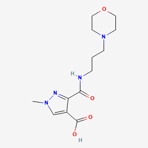 1-methyl-3-({[3-(4-morpholinyl)propyl]amino}carbonyl)-1H-pyrazole-4-carboxylic acid