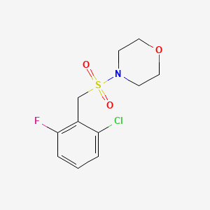 molecular formula C11H13ClFNO3S B4642123 4-[(2-chloro-6-fluorobenzyl)sulfonyl]morpholine 