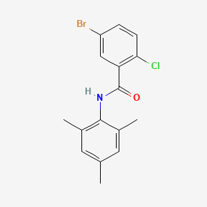 molecular formula C16H15BrClNO B4642136 5-bromo-2-chloro-N-mesitylbenzamide 