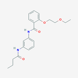 N-[3-(butyrylamino)phenyl]-2-(2-ethoxyethoxy)benzamide