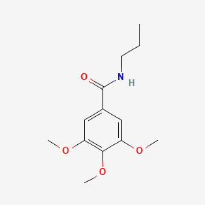 molecular formula C13H19NO4 B4642179 3,4,5-trimethoxy-N-propylbenzamide 