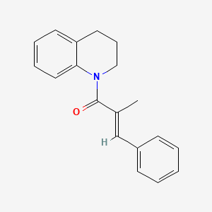 molecular formula C19H19NO B4642206 1-(2-methyl-3-phenylacryloyl)-1,2,3,4-tetrahydroquinoline 