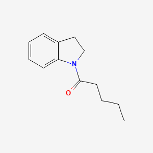 molecular formula C13H17NO B4642233 1-戊酰吲哚啉 