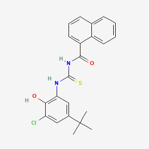 N-{[(5-tert-butyl-3-chloro-2-hydroxyphenyl)amino]carbonothioyl}-1-naphthamide