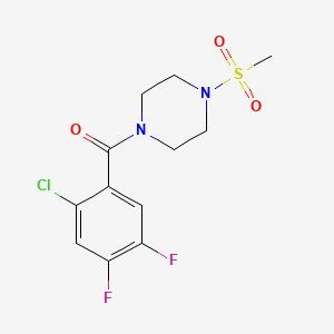 1-(2-chloro-4,5-difluorobenzoyl)-4-(methylsulfonyl)piperazine