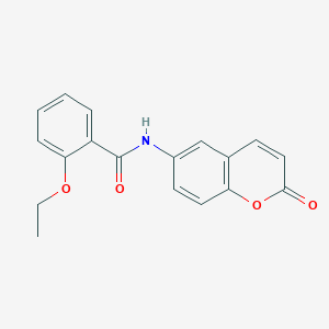 molecular formula C18H15NO4 B4642293 2-ethoxy-N-(2-oxo-2H-chromen-6-yl)benzamide 