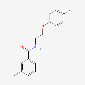 molecular formula C17H19NO2 B4642295 3-methyl-N-[2-(4-methylphenoxy)ethyl]benzamide 